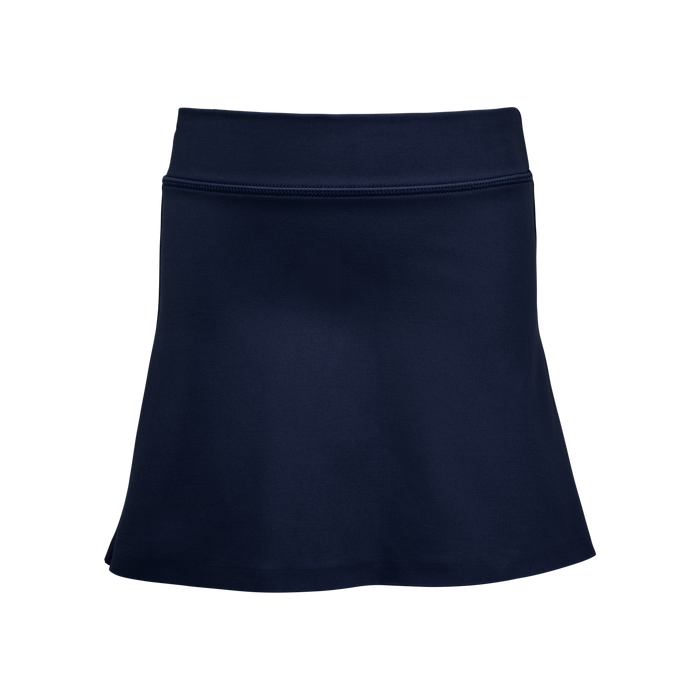 Wolf Blue Girl's Venus Performance Skirt with Built-In Shorts - Front View | Greyson Clothiers
