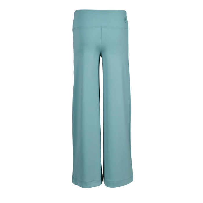 Agave Girl's Venus Wide Leg Pant - Back View with Wolf Logo Detail | Greyson Clothiers