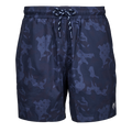 Greyson G.O.A.T. Camo Torch Swim Short in Maltese Blue - Front View with Wolf Logo | Greyson Clothiers