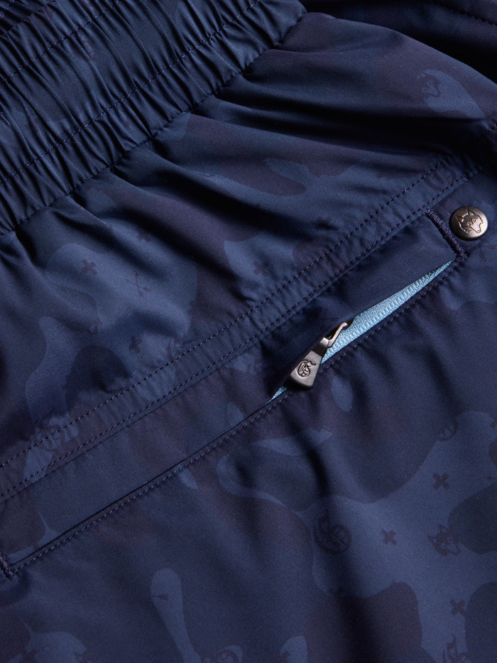 G.O.A.T. Camo Torch Swim Short - Back Zip Pocket with Branded G Pull and Wolf Snap Button Detail | Greyson Clothiers