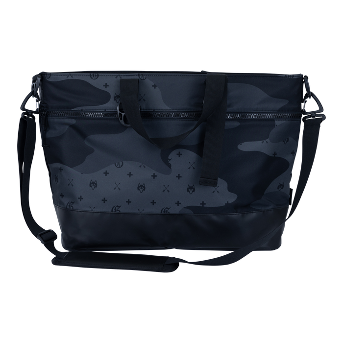 Greyson G.O.A.T. Camo Tote Bag Shepherd - Front View with Adjustable Crossbody Strap & Zip Pockets | Greyson Clothiers