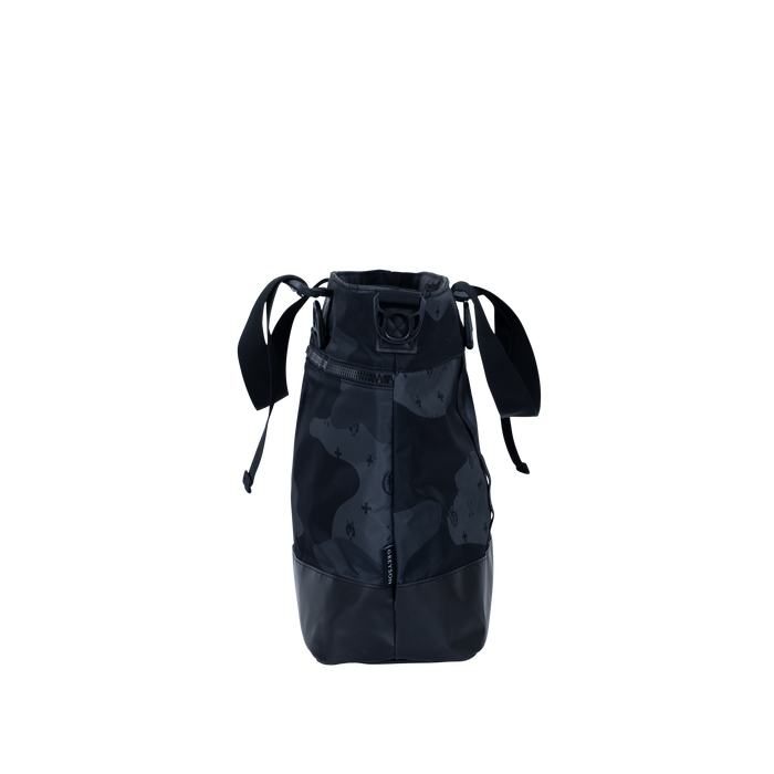 Greyson G.O.A.T. Camo Tote Bag Shepherd - Open Top View Showing Spacious Interior & Camo Wolf Print | Greyson Clothiers