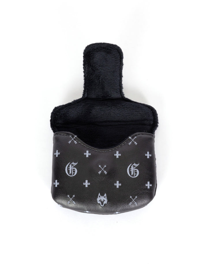 Greyson G.O.A.T. Magnetic Mallet Putter Cover - Open Interior Soft Plush Lining Detail | Greyson Clothiers