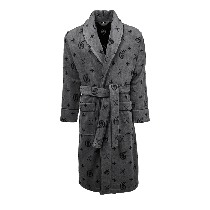 Greyson Clothiers G.O.A.T. Terry Resort Robe in Shepherd - Front View | Men's Luxury Robe