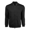 Greyson Clothiers Gothic "G" Sequoia Bomber - Black Italian Fabric Men's Jacket, Front View | Greyson Clothiers
