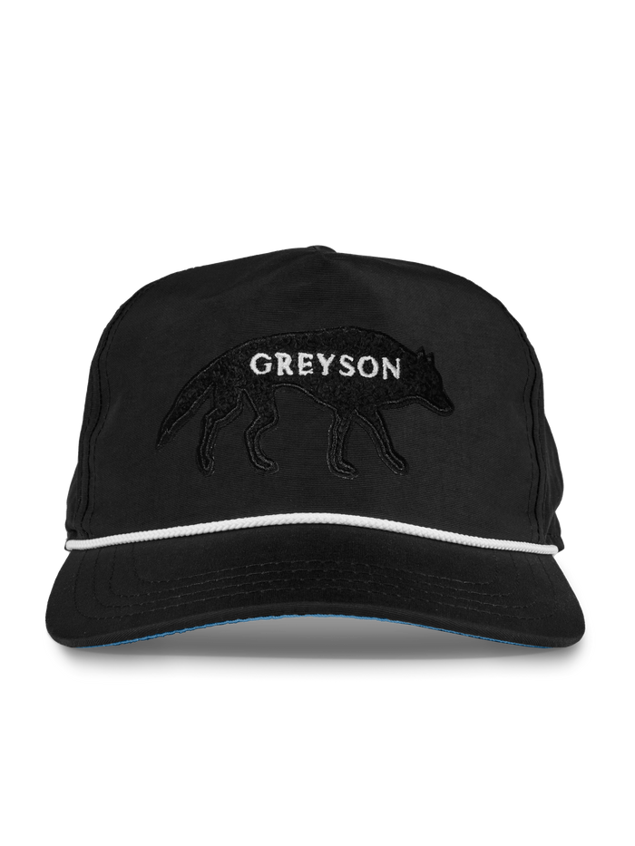 Shepherd Greyson Stalking Wolf Rope Hat - Front View, White Rope Detail | Greyson Clothiers