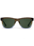Greyson x Krewe Rory Sunglasses in Nori - Glossy Acetate Square Frame, Front View | Greyson Clothiers