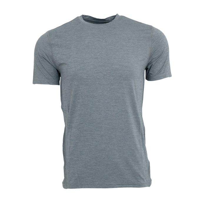Light Grey Heather Guide Sport Classic Short Sleeve Tee - Front View | Greyson Clothiers