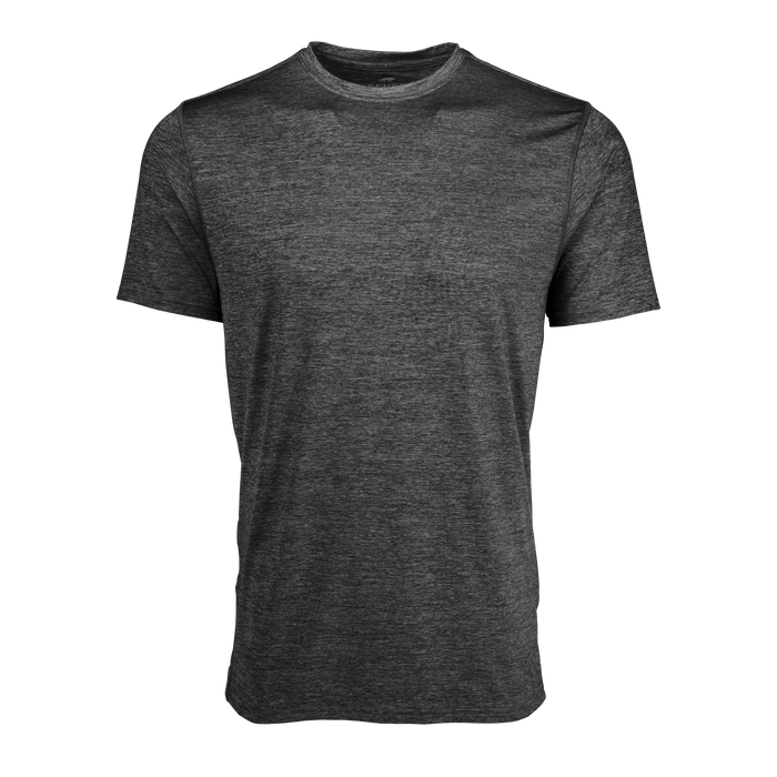 Dark Grey Heather Guide Sport Classic Short Sleeve Tee - Front View | Greyson Clothiers