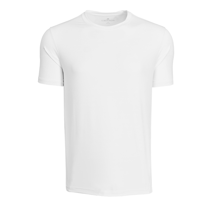 Arctic White Guide Sport Classic Short Sleeve Tee - Three-Quarter View | Greyson Clothiers
