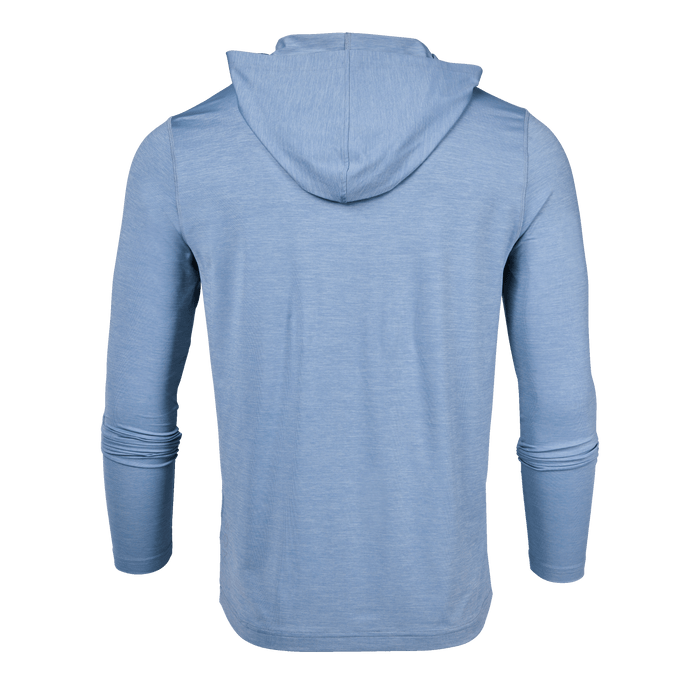 Bonneville Blue Greyson Guide Sport Hoodie - Back View, Technical Golf Hoodie | Greyson Clothiers
