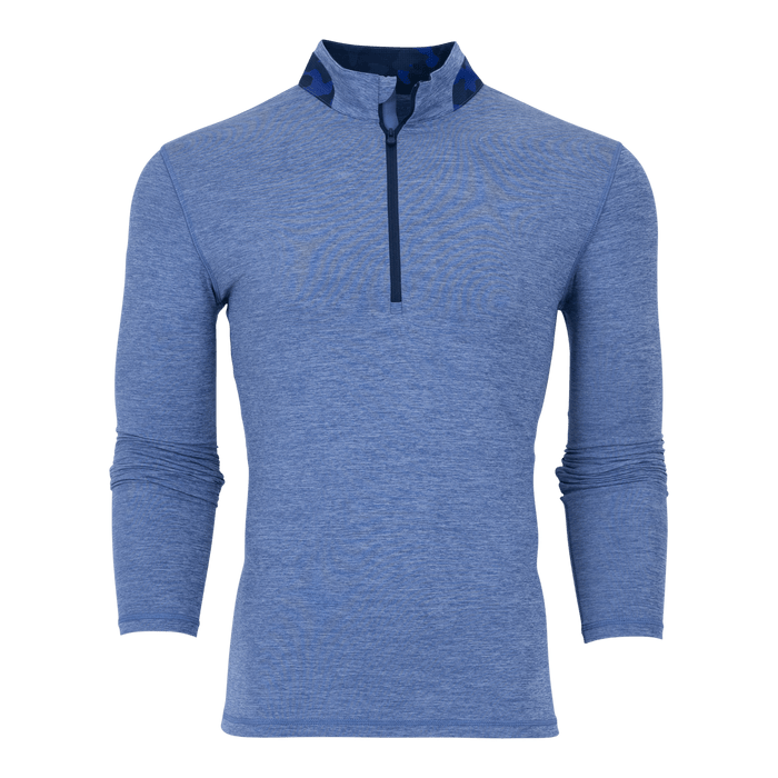 Maltese Blue Greyson Clothiers Guide Sport Quarter-Zip - Front View | Greyson Clothiers