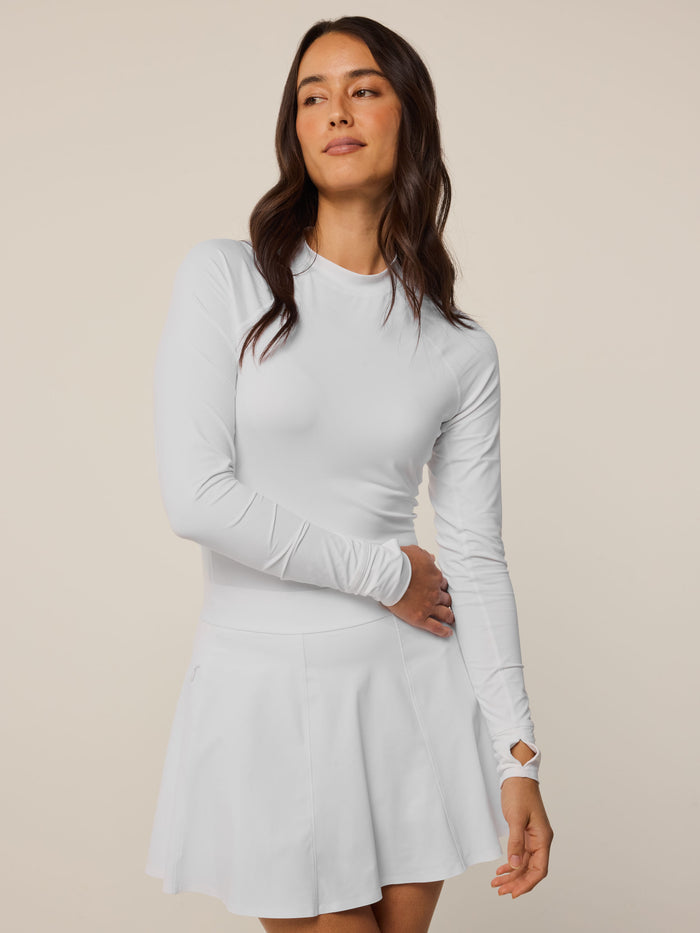 Arctic Halley Long Sleeve Top - Slim Athletic Fit, Three-Quarter View On Model | Greyson Clothiers