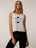 Arctic Harbor Springs Women's Sloane Tank - Front View, Wolf Graphic | Greyson Clothiers