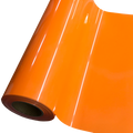Heat Transfer Vinyl 19" Width NEON FLUORESCENT ORANGE HTV