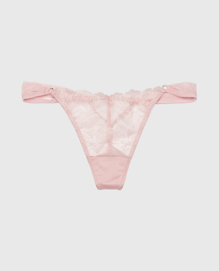 High Leg G-String Panty in Iced Lilac