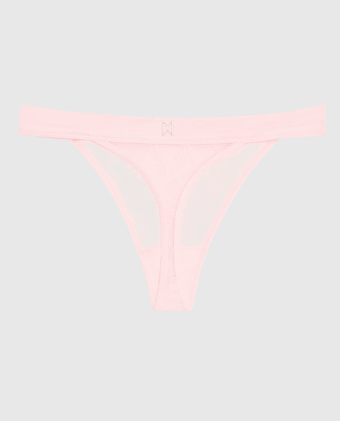 High Leg Medium Rise Thong Panty
