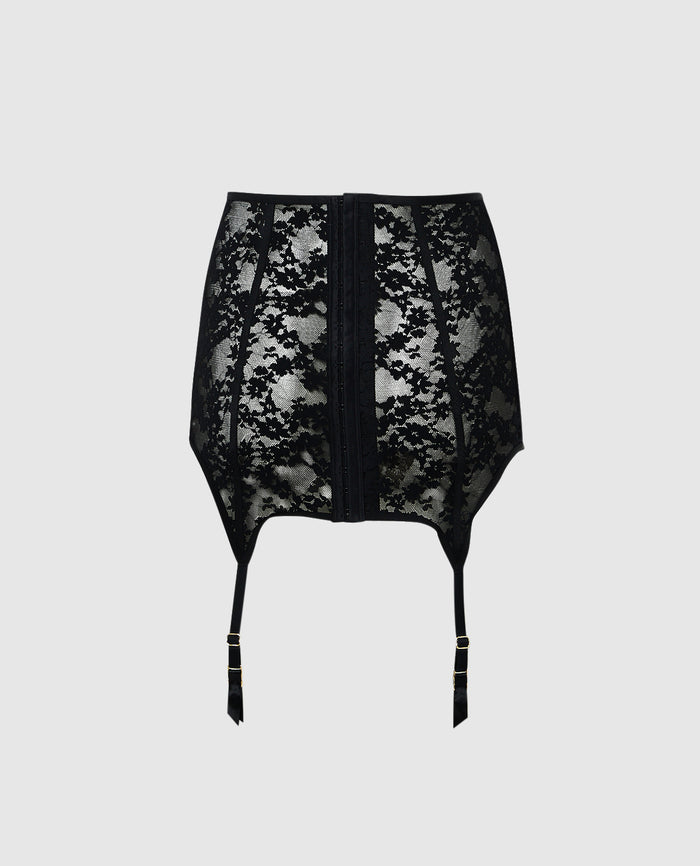 High Waist Garter Skirt