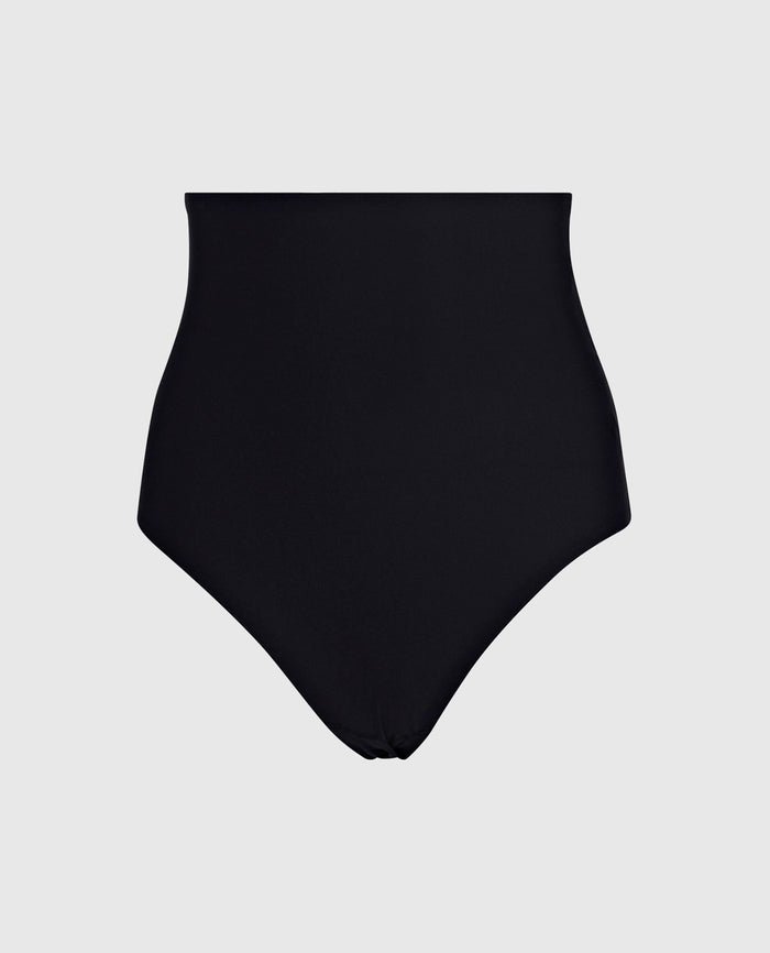 High Waist Smoothing Brief in Tuxedo Black
