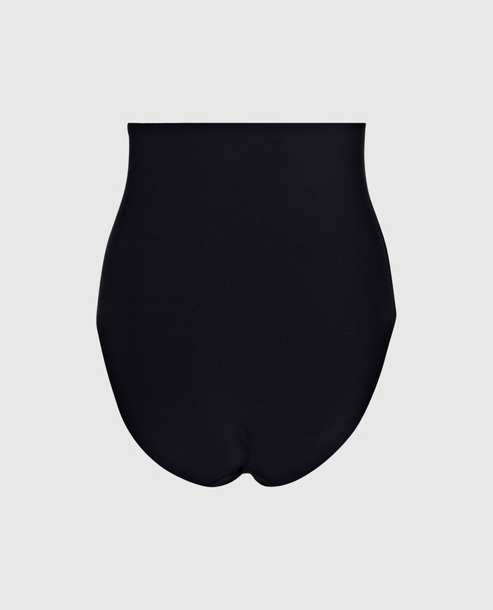 High Waist Smoothing Brief in Tuxedo Black