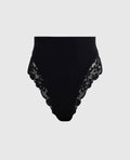 High Waist Smoothing Cheeky Panty in Black