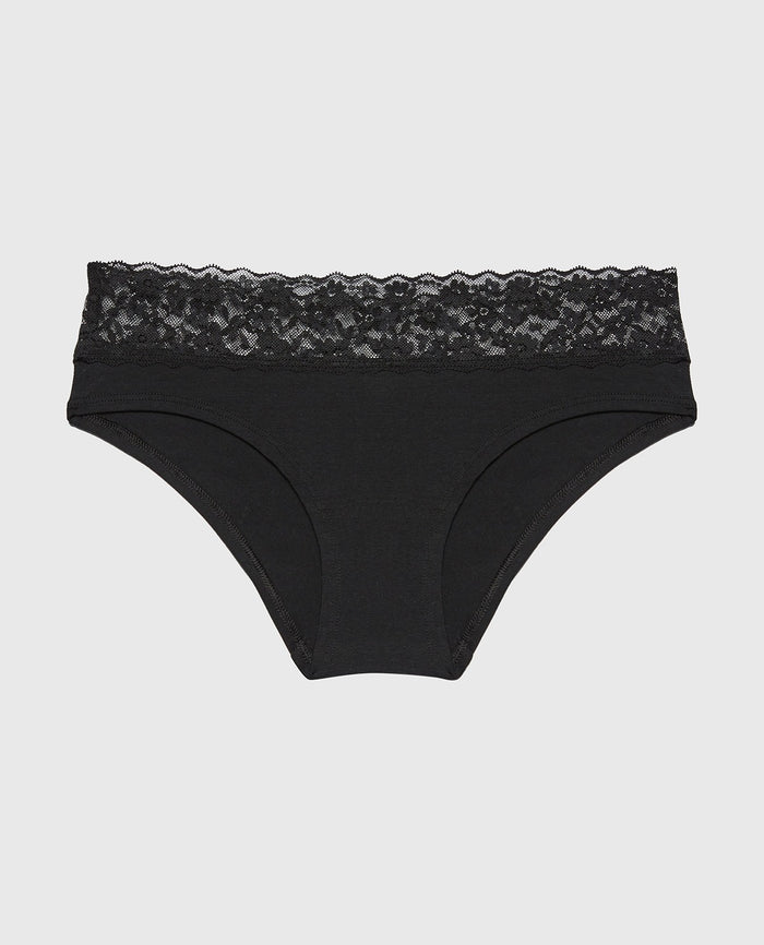 Hipster Panty in Tuxedo Black
