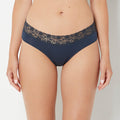 Hipster Panty With Lace Trim in Navy Blazer