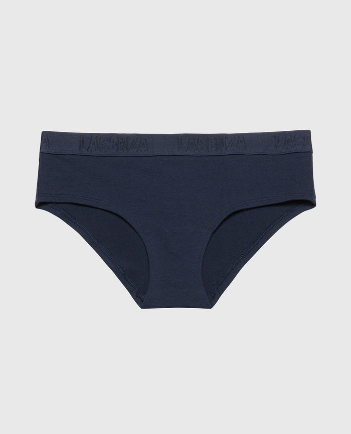 Hipster Panty With Logo Band in Navy Blazer