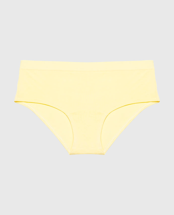 Hipster Panty With Vanishing Trim in Pale Banana