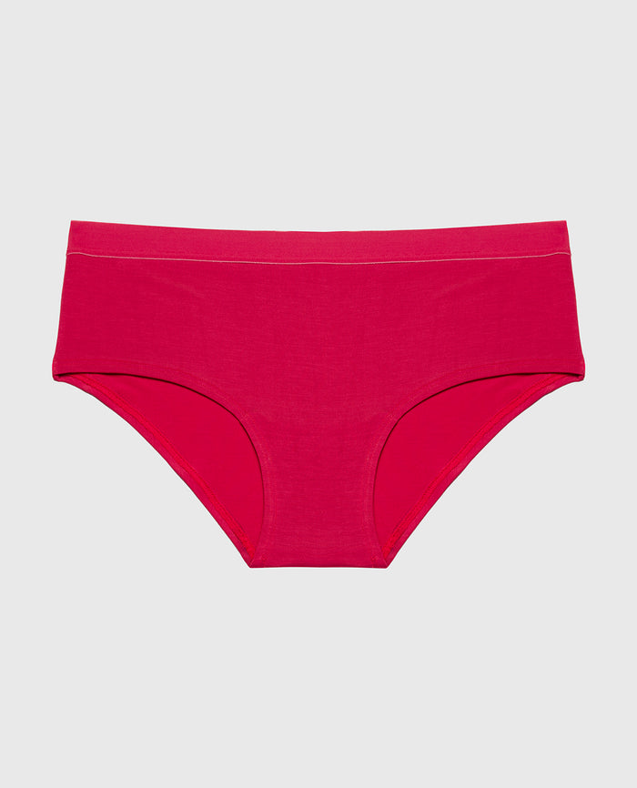 Hipster Panty With Vanishing Trim in Passion Red