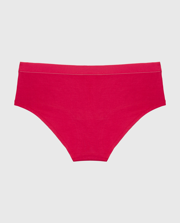 Hipster Panty With Vanishing Trim in Passion Red