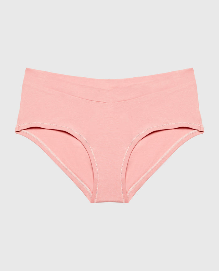 Hipster Wide Waist Cotton Panty in Rose Elegance
