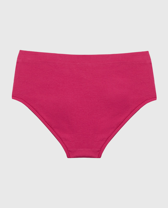 Hipster Wide Waist Cotton Panty in Sangria