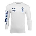 Arctic H.S Nautical Guide Sport Long Sleeve Tee - Front View, Nautical Flag Sleeve Detail | Greyson Clothiers