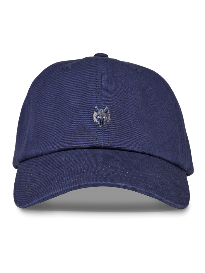 Greyson Clothiers Icon Dad Hat in Maltese - Front View, Unstructured Cotton-Twill Cap with Wolf Embroidery