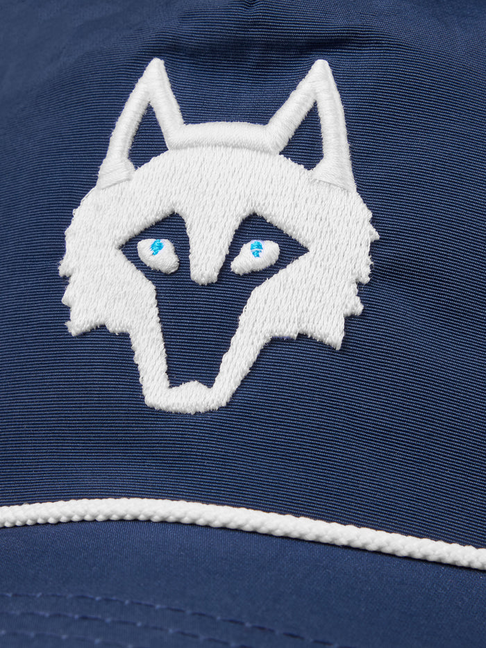 Greyson Icon Rope Hat Maltese Blue - Wolf Logo Close-Up Detail, Rope Brim | Greyson Clothiers