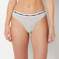 Icons Thong Panty in Heather Grey