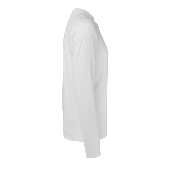 Arctic In Spirit Guide Sport Long Sleeve Tee - Left Side View, Clean Moisture-Wicking Performance Fabric | Greyson Clothiers