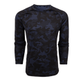 Maltese Blue Camo Kennebec Long Sleeve Sport Tee - Front View | Greyson Clothiers