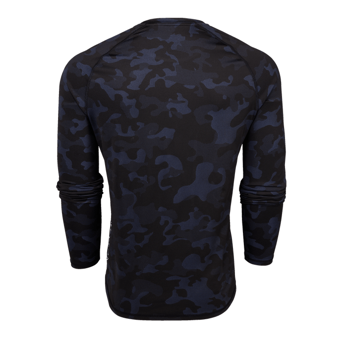 Maltese Blue Camo Kennebec Long Sleeve Sport Tee - Back View | Greyson Clothiers
