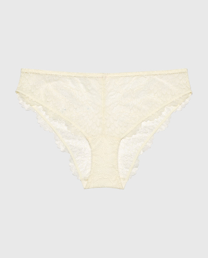 Lace Brief in Gardenia