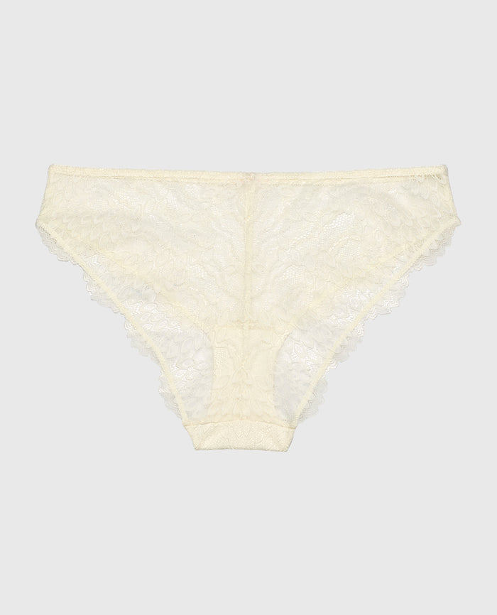 Lace Brief in Gardenia