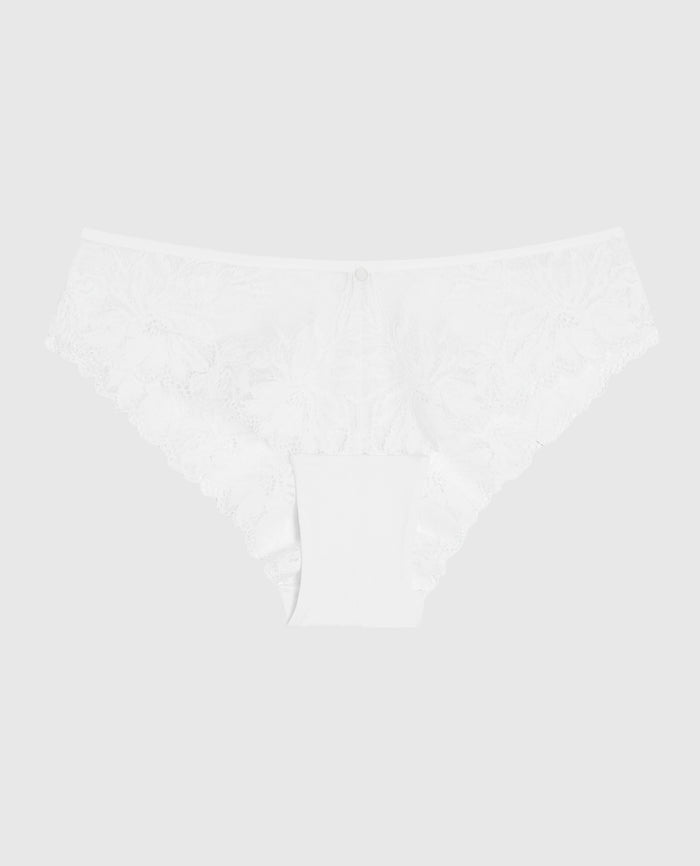 Lace Cheeky Panty in Ivory