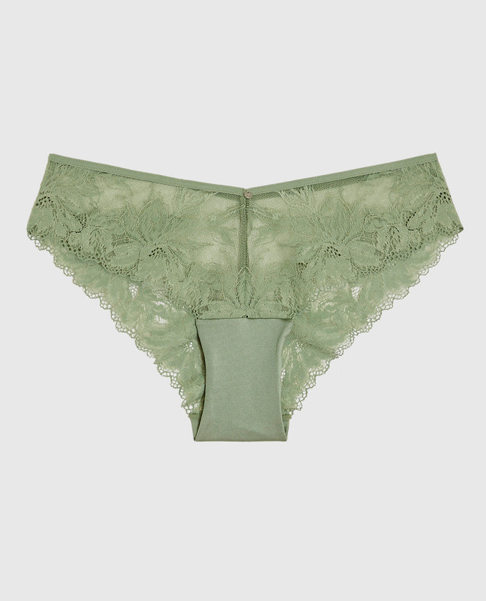 Lace Cheeky Panty in Soft Sage