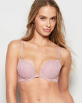 Lace Push Up Bra in Iced Lilac