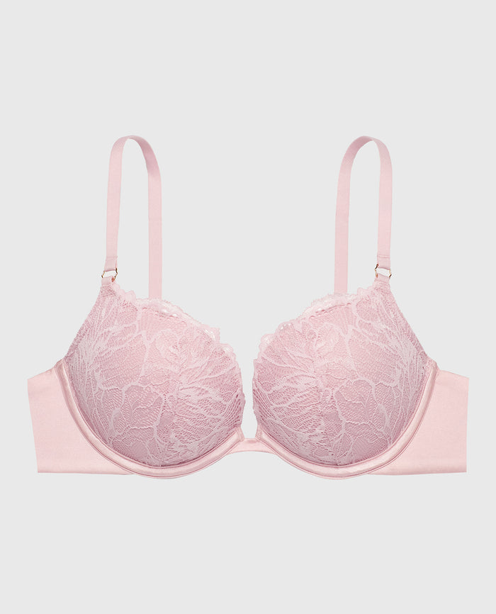 Lace Push Up Bra in Iced Lilac