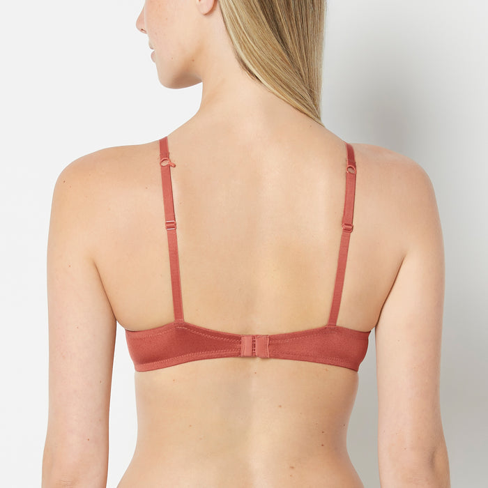 Lace Push Up Bra in Marsala
