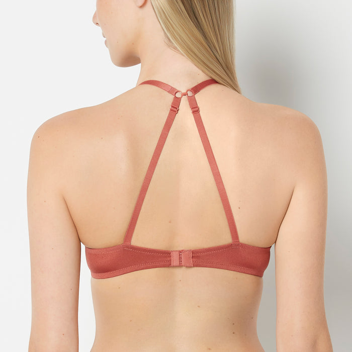 Lace Push Up Bra in Marsala
