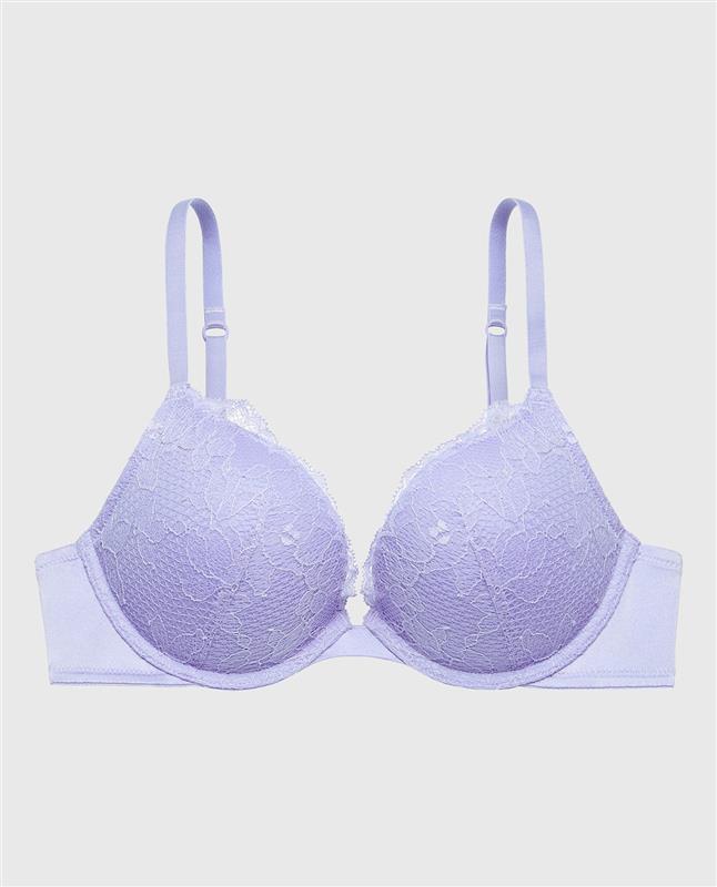 Lace Push Up Bra in Periwinkle Dream