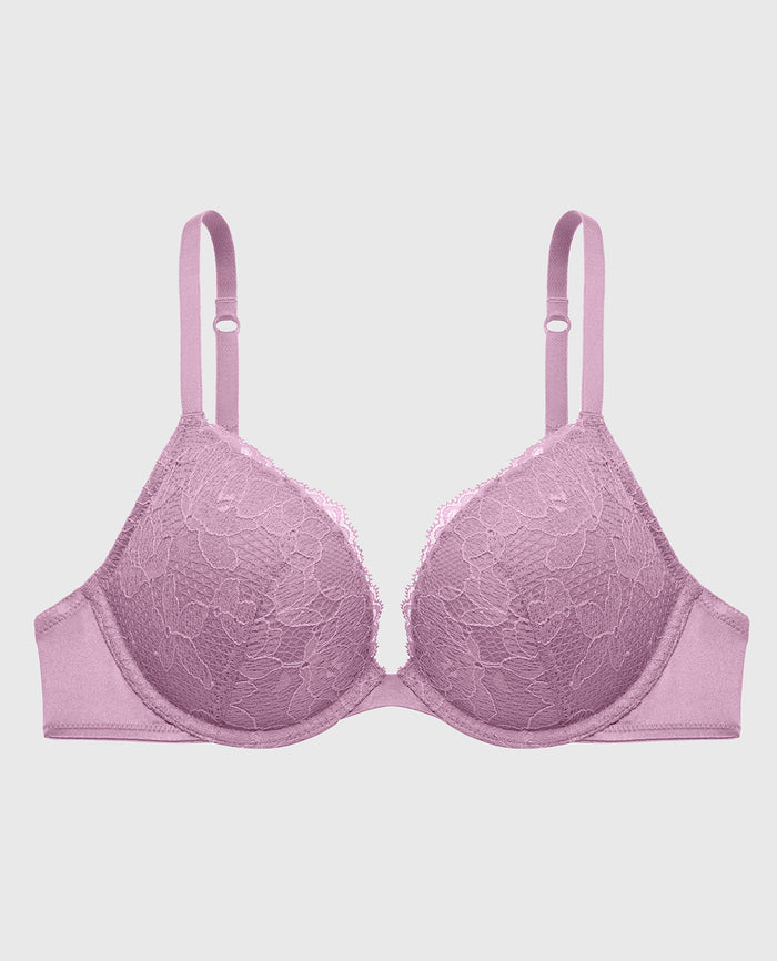 Lace Push Up Bra in Regal Orchid